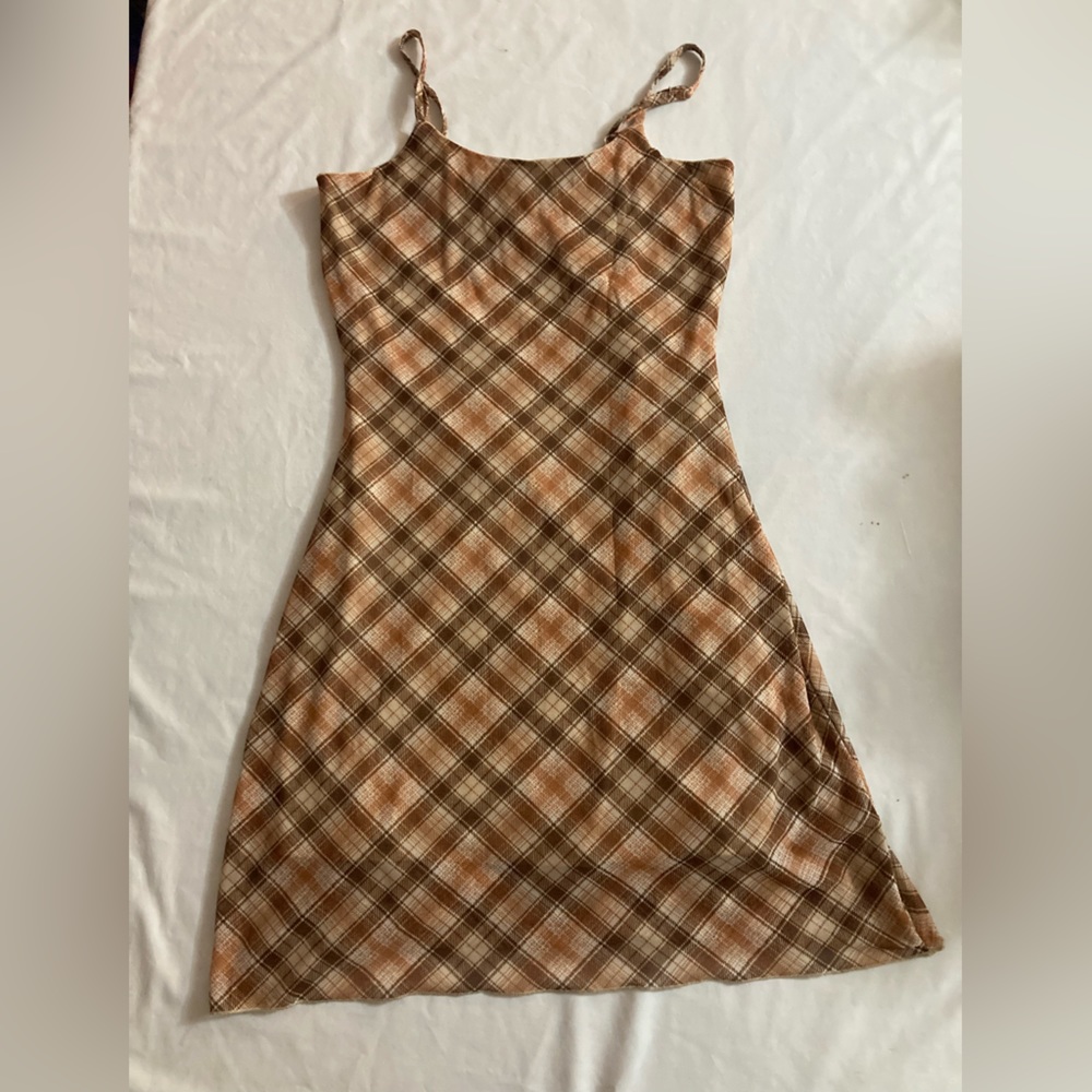 Argyle print dress
